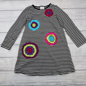 8 Hanna Andersson Striped Ruffle Flower Dress